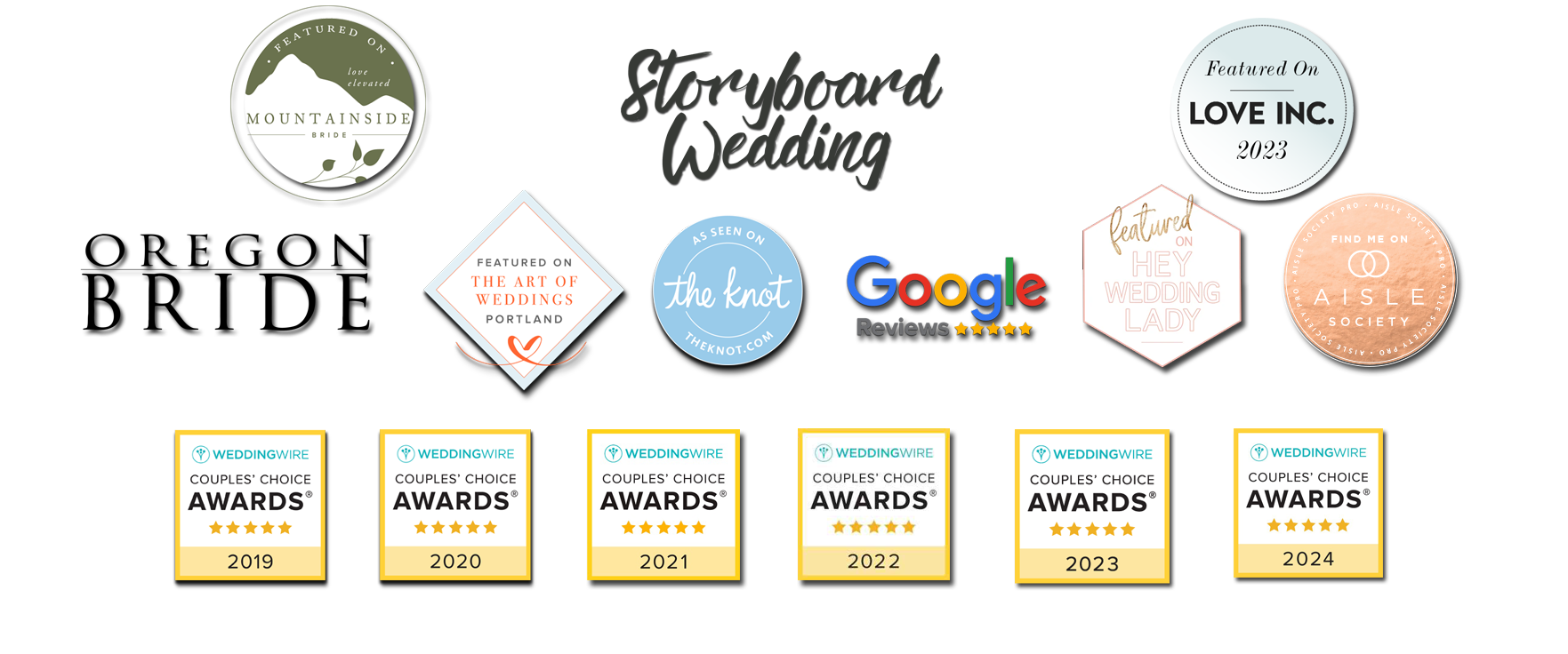 Amore Coordination Awards and Mentions